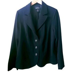 Lane Bryant Womens Jacket Black Size 16 Stretch Blazer Work Career Office